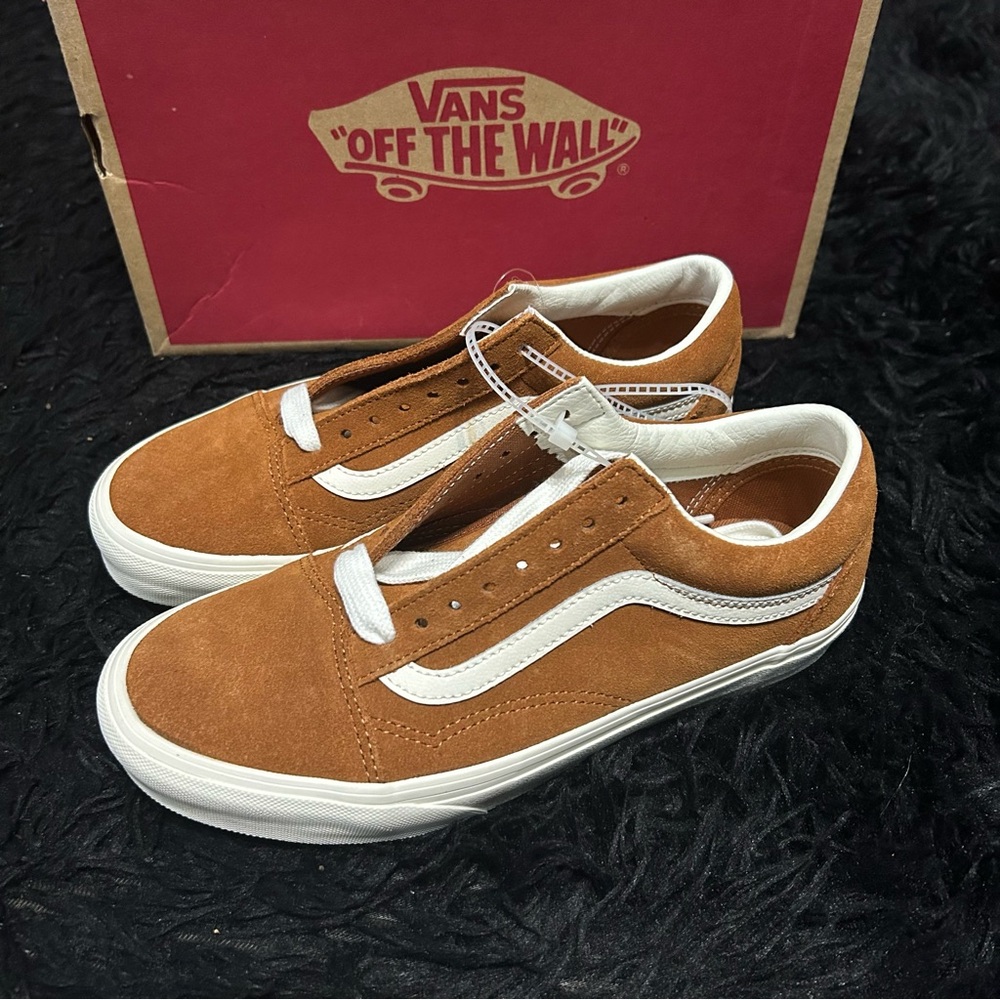VANS Old Skool suede lace up shoes sneakers women’s 8 new - Picture 2 of 7